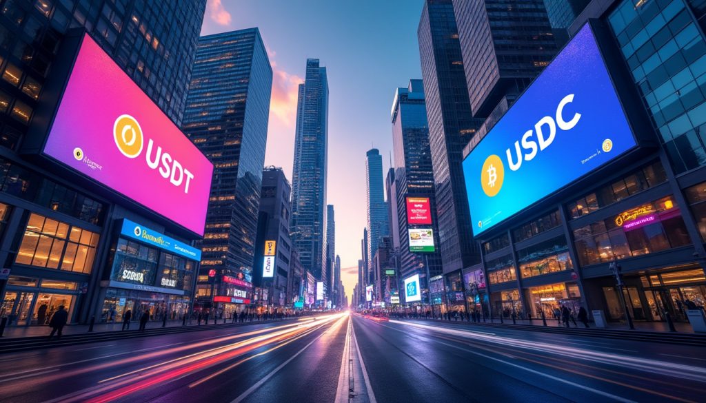 découvrez comment l'usdt et l'usdc, pilotes des stablecoins, s'érigent en concurrents redoutables face aux géants de la finance traditionnelle. explorez l'impact de ces monnaies numériques sur le système financier actuel et leurs potentiels enjeux pour l'avenir.