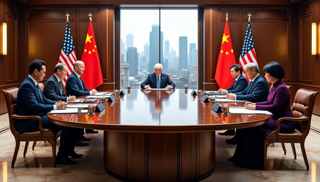 découvrez les enjeux des négociations cruciales ce week-end entre les états-unis et la chine visant à réduire les tensions commerciales. plongez dans les perspectives d'un accord potentiel et ses implications sur l'économie mondiale.