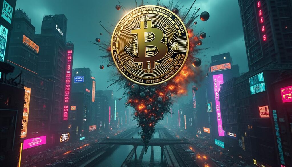 le bitcoin chute jusqu'à 63 000 dollars après les frappes américaines en iran, reflétant l'impact des tensions géopolitiques sur le marché des cryptomonnaies.